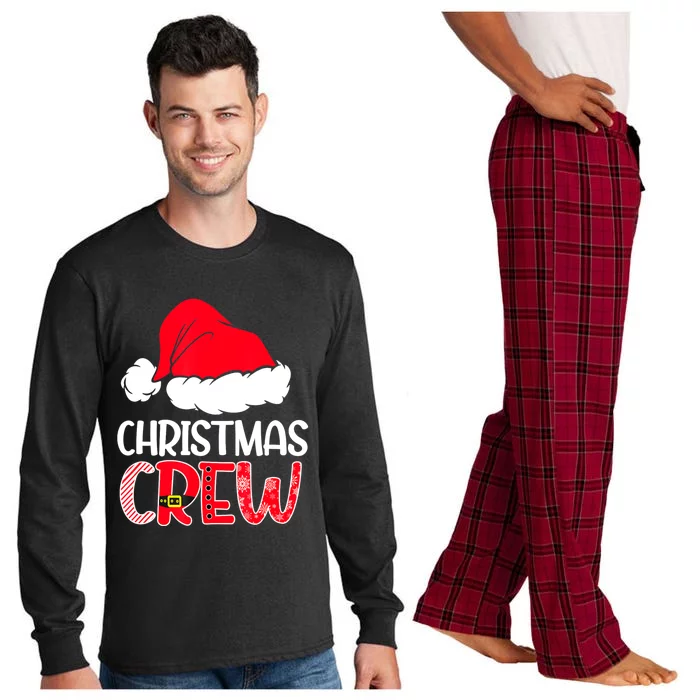 Cute Family Christmas Crew Matching Pajama Gift Lights Long Sleeve Pajama Set