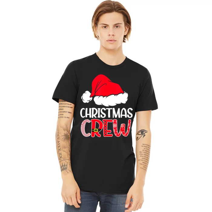 Cute Family Christmas Crew Matching Pajama Gift Lights Premium T-Shirt