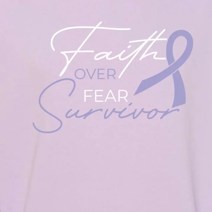 Cancer Fight Cancer Ribbon Gift Garment-Dyed Sweatshirt