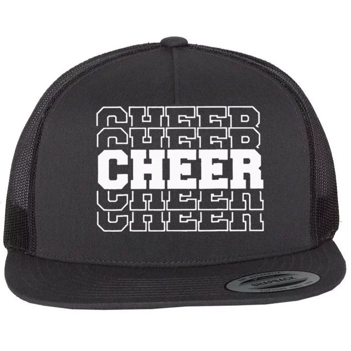 Cheerleading For Cheerleader Squad Girl Teen Cheer Practice Flat Bill Trucker Hat