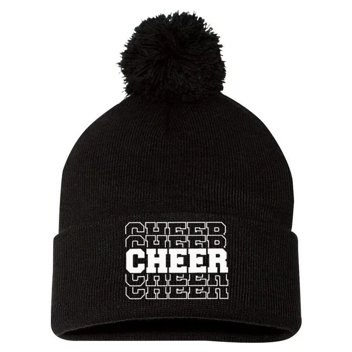 Cheerleading For Cheerleader Squad Girl Teen Cheer Practice Pom Pom 12in Knit Beanie