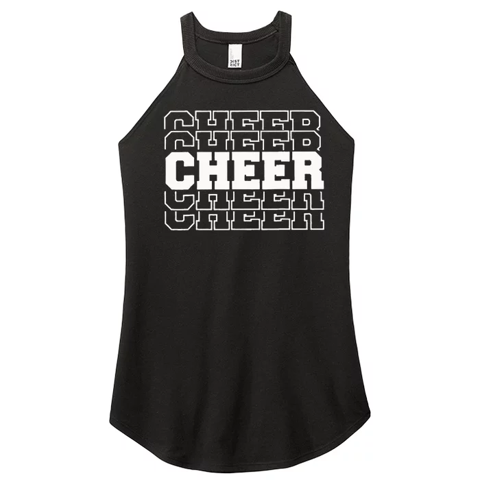 Cheerleading For Cheerleader Squad Girl Teen Cheer Practice Women’s Perfect Tri Rocker Tank