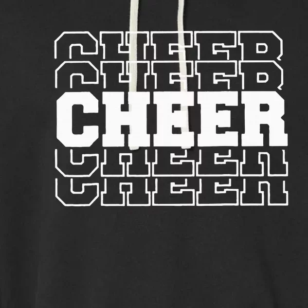 Cheerleading For Cheerleader Squad Girl Teen Cheer Practice Garment-Dyed Fleece Hoodie