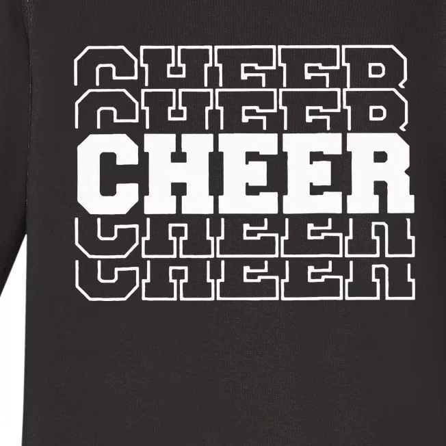 Cheerleading For Cheerleader Squad Girl Teen Cheer Practice Baby Long Sleeve Bodysuit