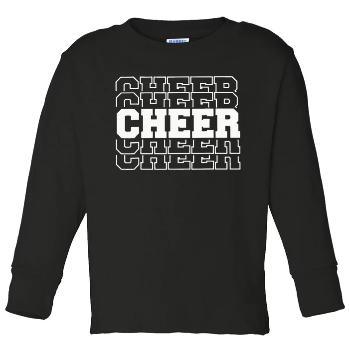 Cheerleading For Cheerleader Squad Girl Teen Cheer Practice Toddler Long Sleeve Shirt