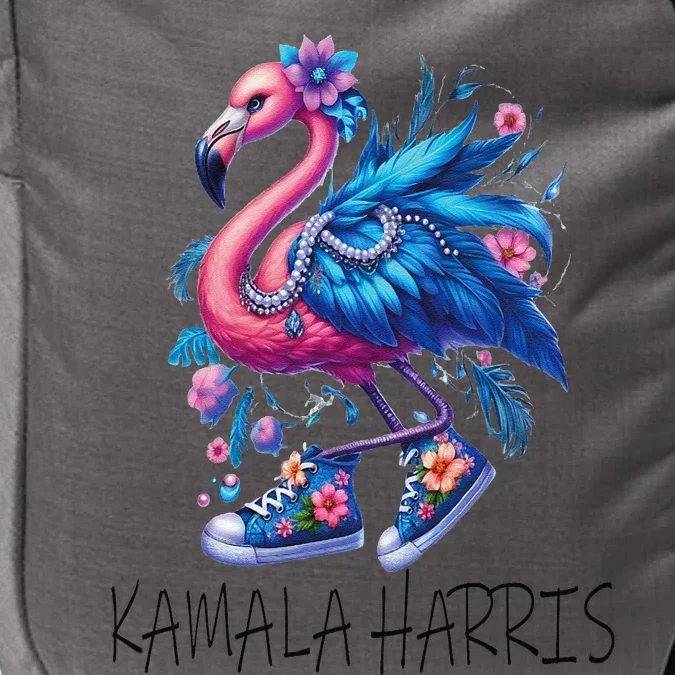 Cute Flamingo Chucks Retro Pearls Comma La Kamala Harris 24 Impact Tech Backpack