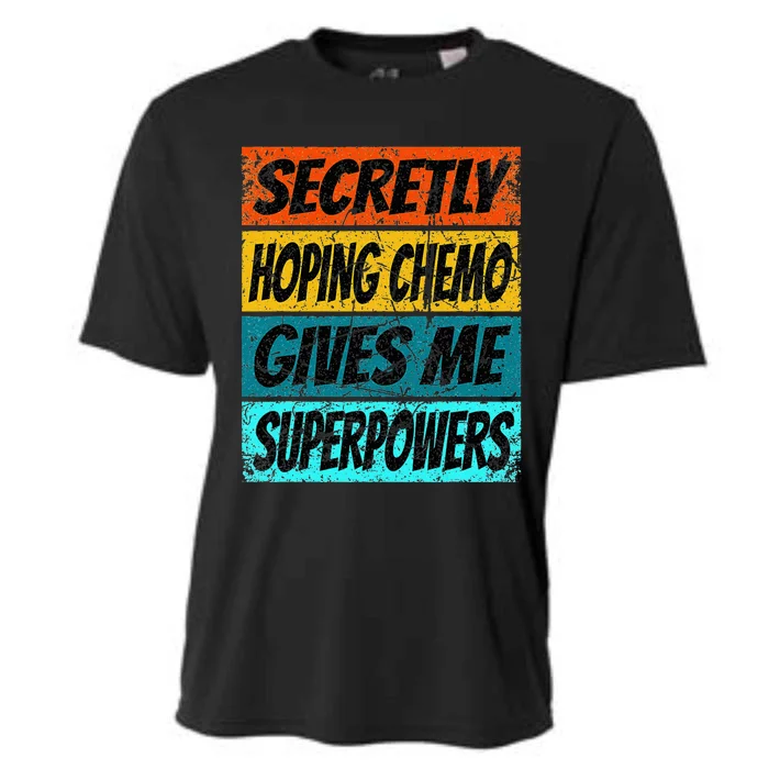 Chemotherapy Funny Cancer Fighting Cancer Chemo Patient Cooling Performance Crew T-Shirt