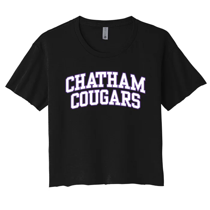 College Fever Chatham University Cougars 02 Women's Crop Top Tee