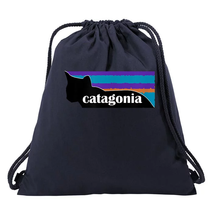 Catagonia Funny Cat Lover Apparel Drawstring Bag