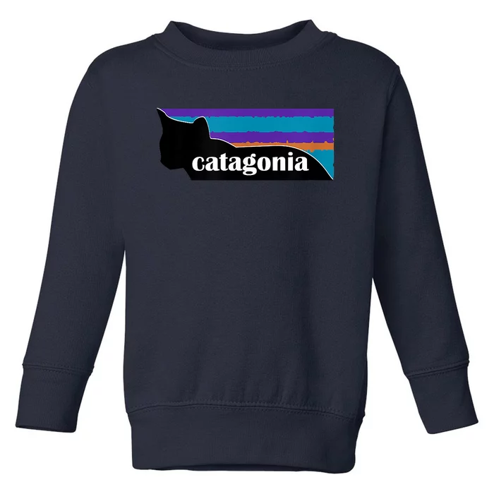 Catagonia Funny Cat Lover Apparel Toddler Sweatshirt