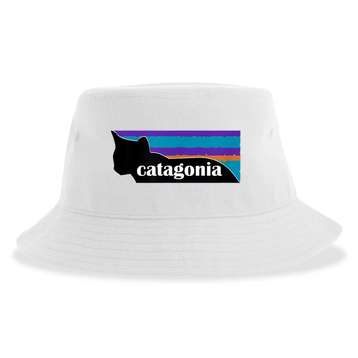 Catagonia Funny Cat Lover Apparel Sustainable Bucket Hat