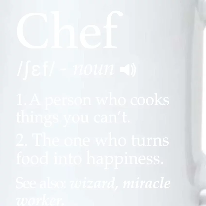 Cute Funny Chef Definition Funny Line Saying Cook Cooking Gifts Chefs T Black Color Changing Mug