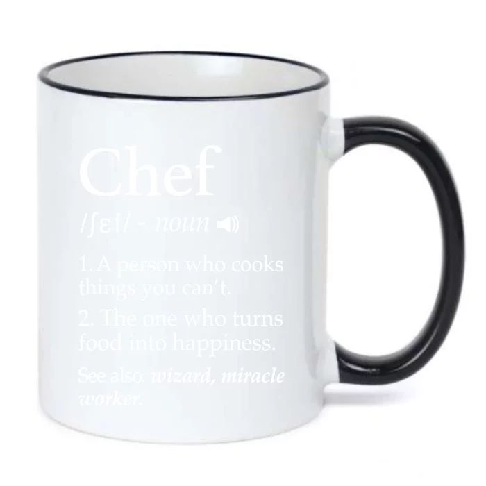 Cute Funny Chef Definition Funny Line Saying Cook Cooking Gifts Chefs T Black Color Changing Mug