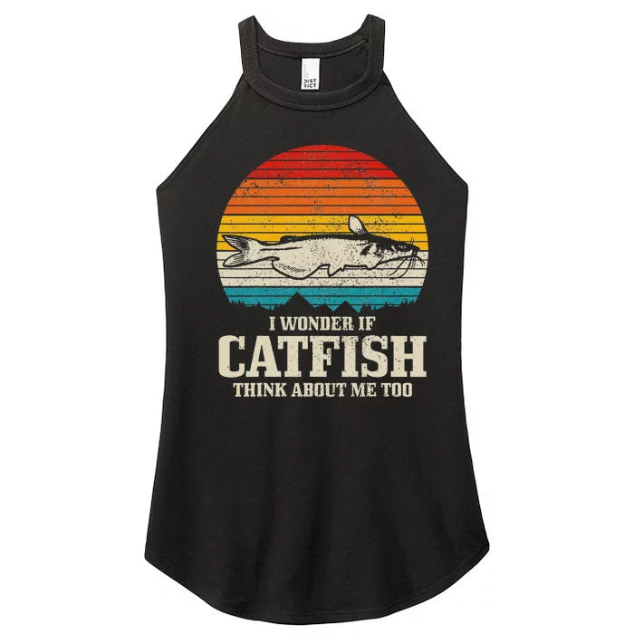 Catfish Fishing Catfishing Funny Saying Fisherman Women’s Perfect Tri Rocker Tank