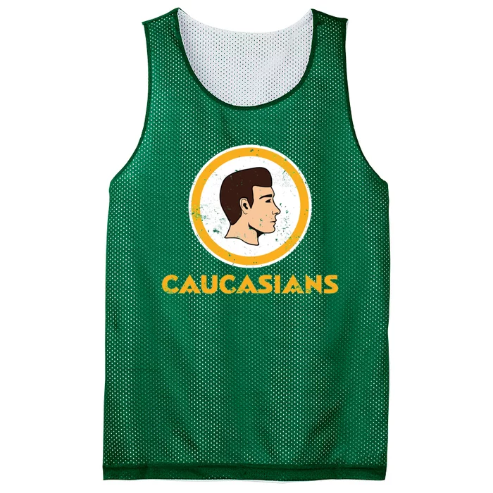 Caucasians Football Mesh Reversible Basketball Jersey Tank