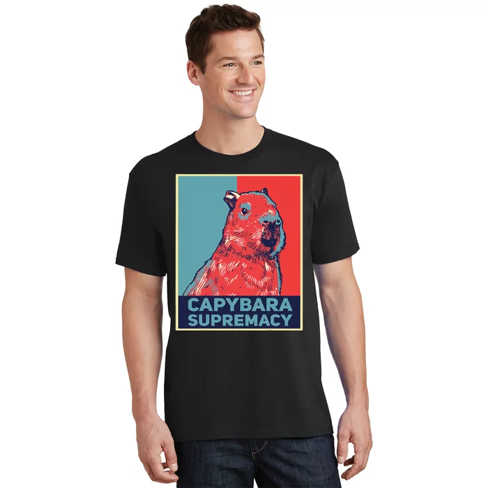 Capybaras Funny Capibara Rodent Capybara Supremacy T-Shirt