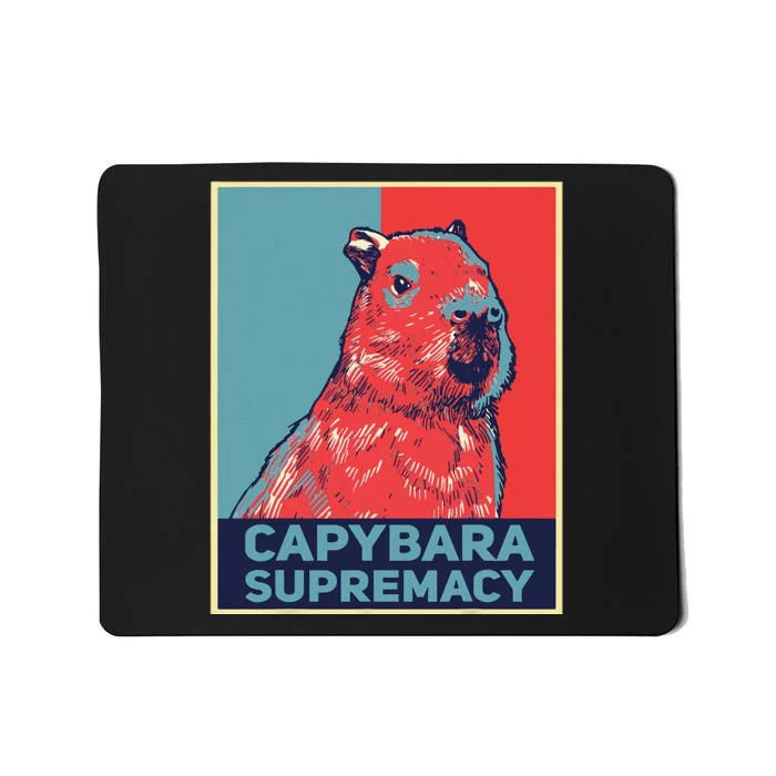 Capybaras Funny Capibara Rodent Capybara Supremacy Mousepad