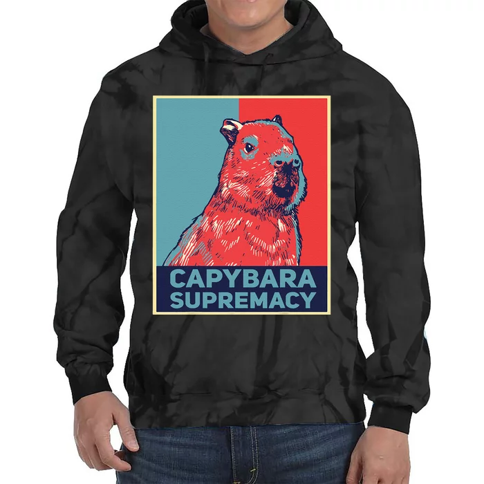 Capybaras Funny Capibara Rodent Capybara Supremacy Tie Dye Hoodie