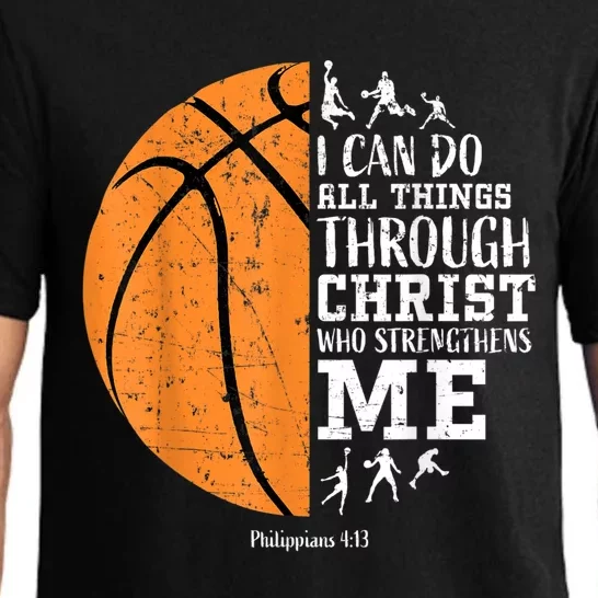 Cute Funny Christian Basketball Gift For Boys Religious Gifts Pajama Set