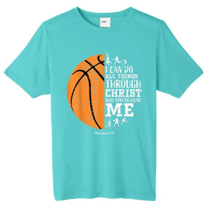 Cute Funny Christian Basketball Gift For Boys Religious Gifts ChromaSoft Performance T-Shirt