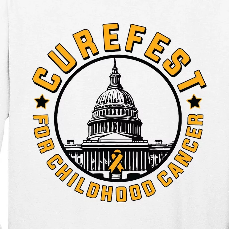 Curefest For Childhood Cancer 2024 Design 3 For Light Tall Long Sleeve T-Shirt