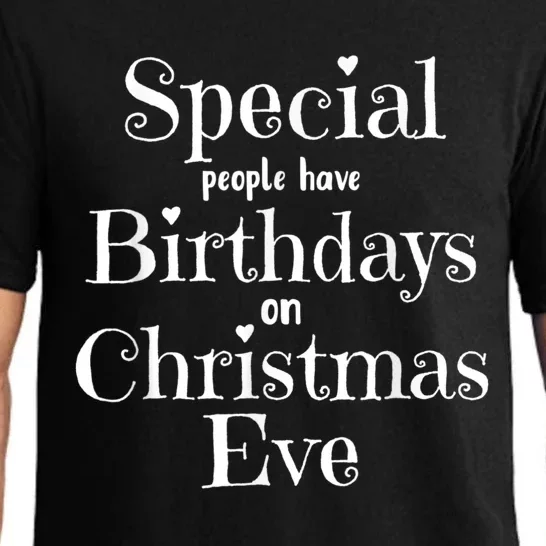 Cute Funny Christmas Eve Birthday December 24th Birthday Pajama Set