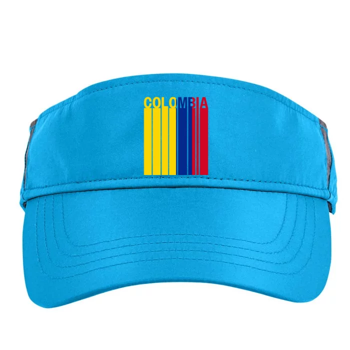 Colombia Flag Adult Drive Performance Visor