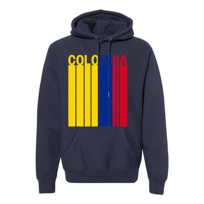 Colombia Flag Premium Hoodie