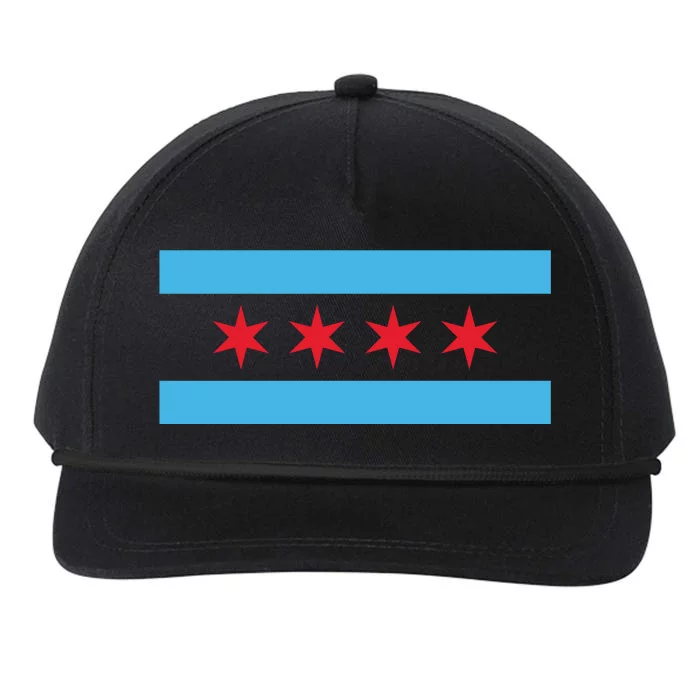 Chicago Flag Snapback Five-Panel Rope Hat