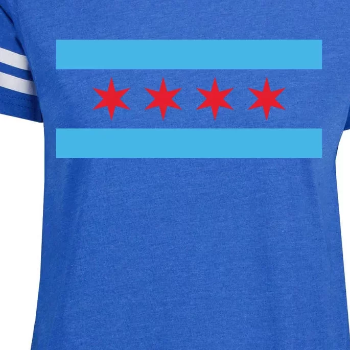 Chicago Flag Enza Ladies Jersey Football T-Shirt