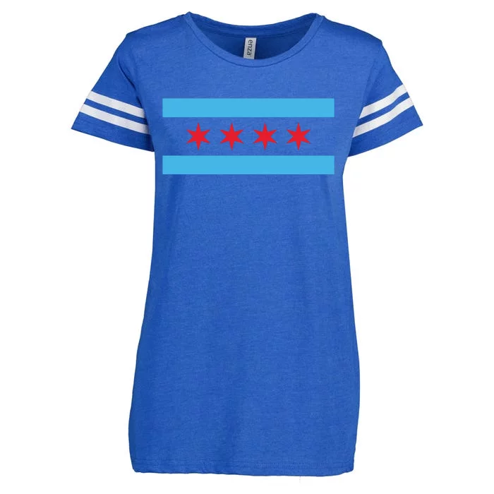 Chicago Flag Enza Ladies Jersey Football T-Shirt