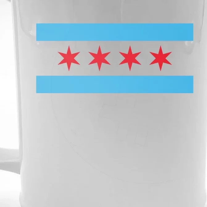 Chicago Flag Front & Back Beer Stein