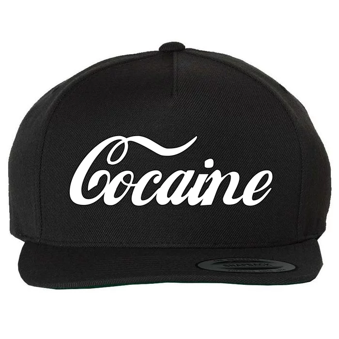 Cocaine Funny Wool Snapback Cap