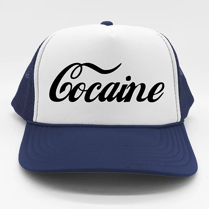 Cocaine Funny Trucker Hat