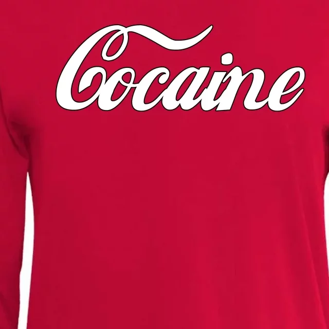 Cocaine Funny Womens Cotton Relaxed Long Sleeve T-Shirt