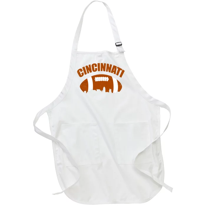 Cincinnati Football Full-Length Apron With Pocket