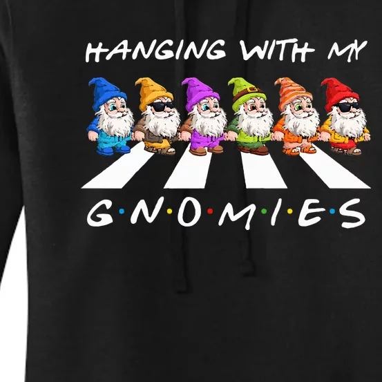 Crosswalk Funny christmas hanging with my gnomies Friend Women's Pullover Hoodie