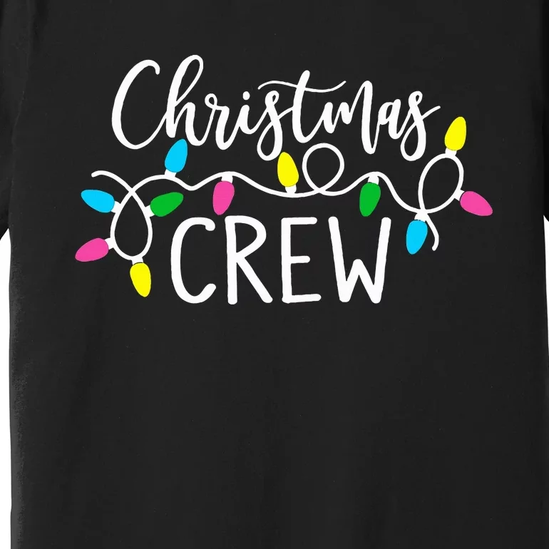 cute family christmas crew matching pajama s lights Premium T-Shirt