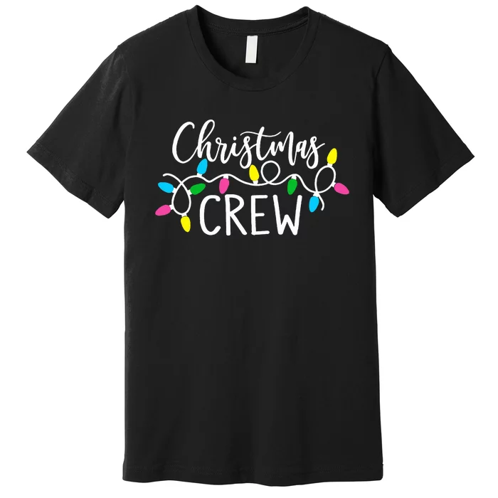 cute family christmas crew matching pajama s lights Premium T-Shirt