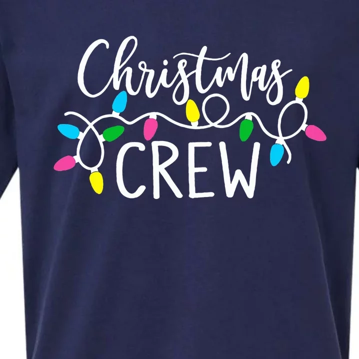 cute family christmas crew matching pajama s lights Sueded Cloud Jersey T-Shirt