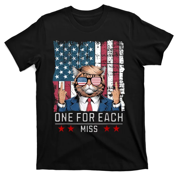 Cute Funny Cat Trump One For Each Miss T-Shirt