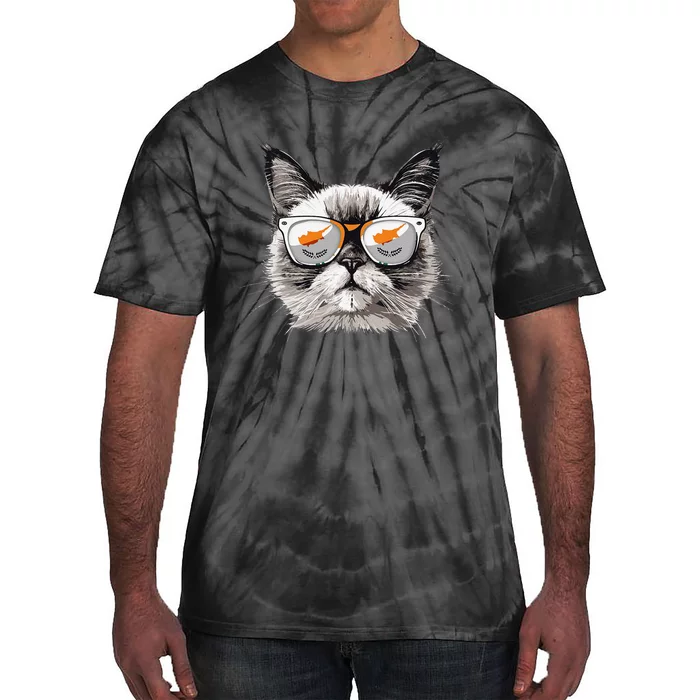 Cyprus Flag Cat Mom Souvenirs Products Kitten Cypriot Tie-Dye T-Shirt