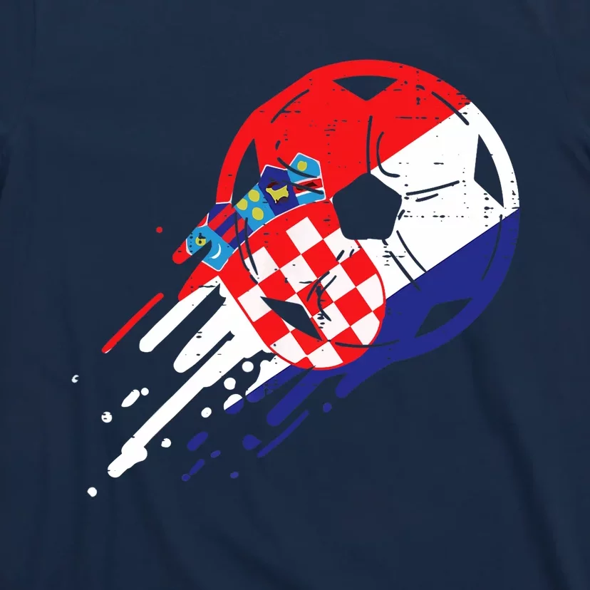 Croatia Flag Croatian Soccer Football Fan T-Shirt