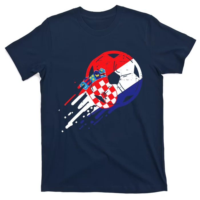 Croatia Flag Croatian Soccer Football Fan T-Shirt