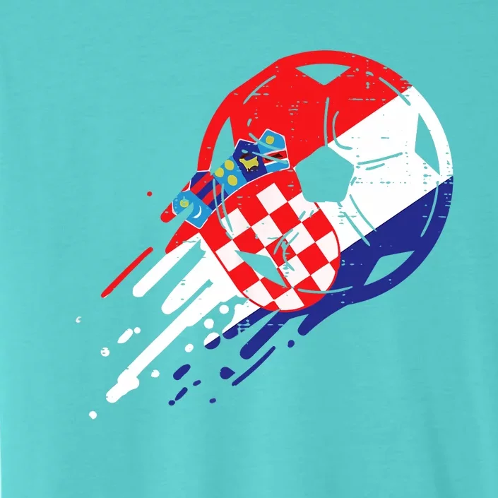 Croatia Flag Croatian Soccer Football Fan ChromaSoft Performance T-Shirt