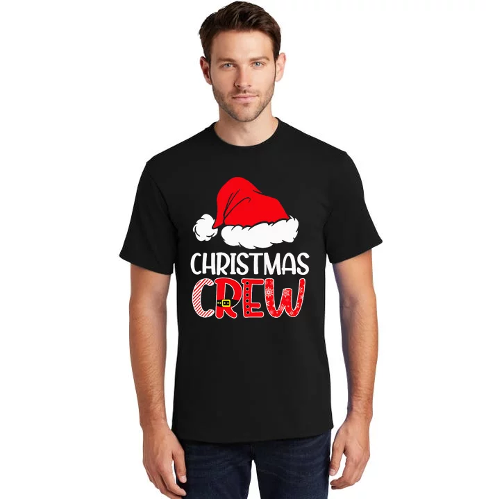 Cute Family Christmas Crew Matching Pajama Gift Lights Tall T-Shirt