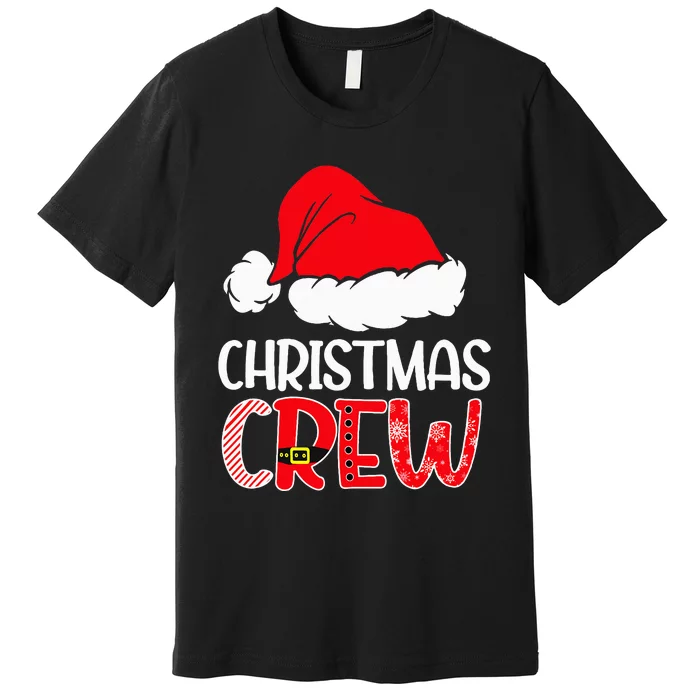 Cute Family Christmas Crew Matching Pajama Gift Lights Premium T-Shirt