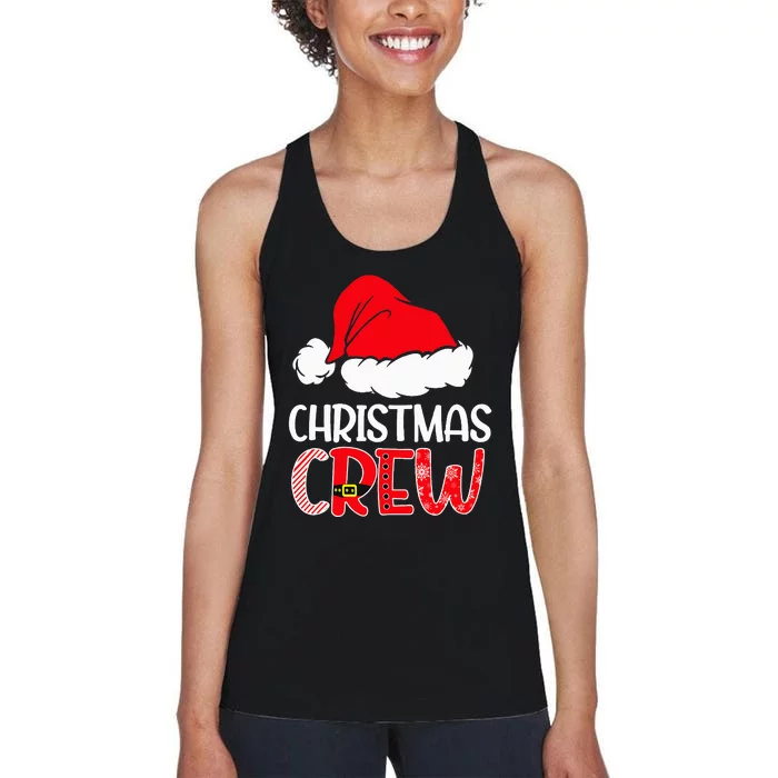 Cute Family Christmas Crew Matching Pajama Gift Lights Women's Racerback Tank