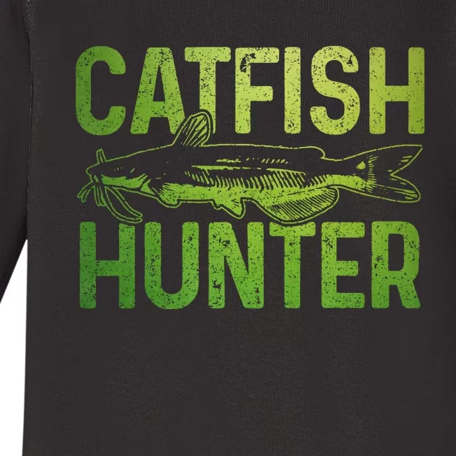 Catfish Fishing Catfishing Funny Saying Fisherman Gift Baby Long Sleeve Bodysuit