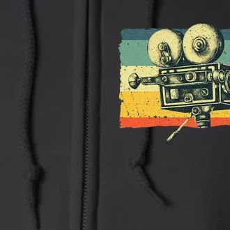 Cool Filmmaker Camera Movie Making Filmmaking Full Zip Hoodie